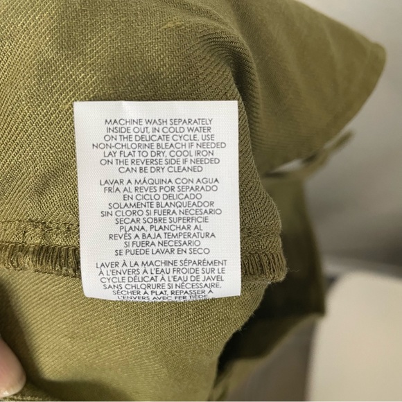 CABI Linen Trouser | Green | Size 2 - Picture 11 of 11